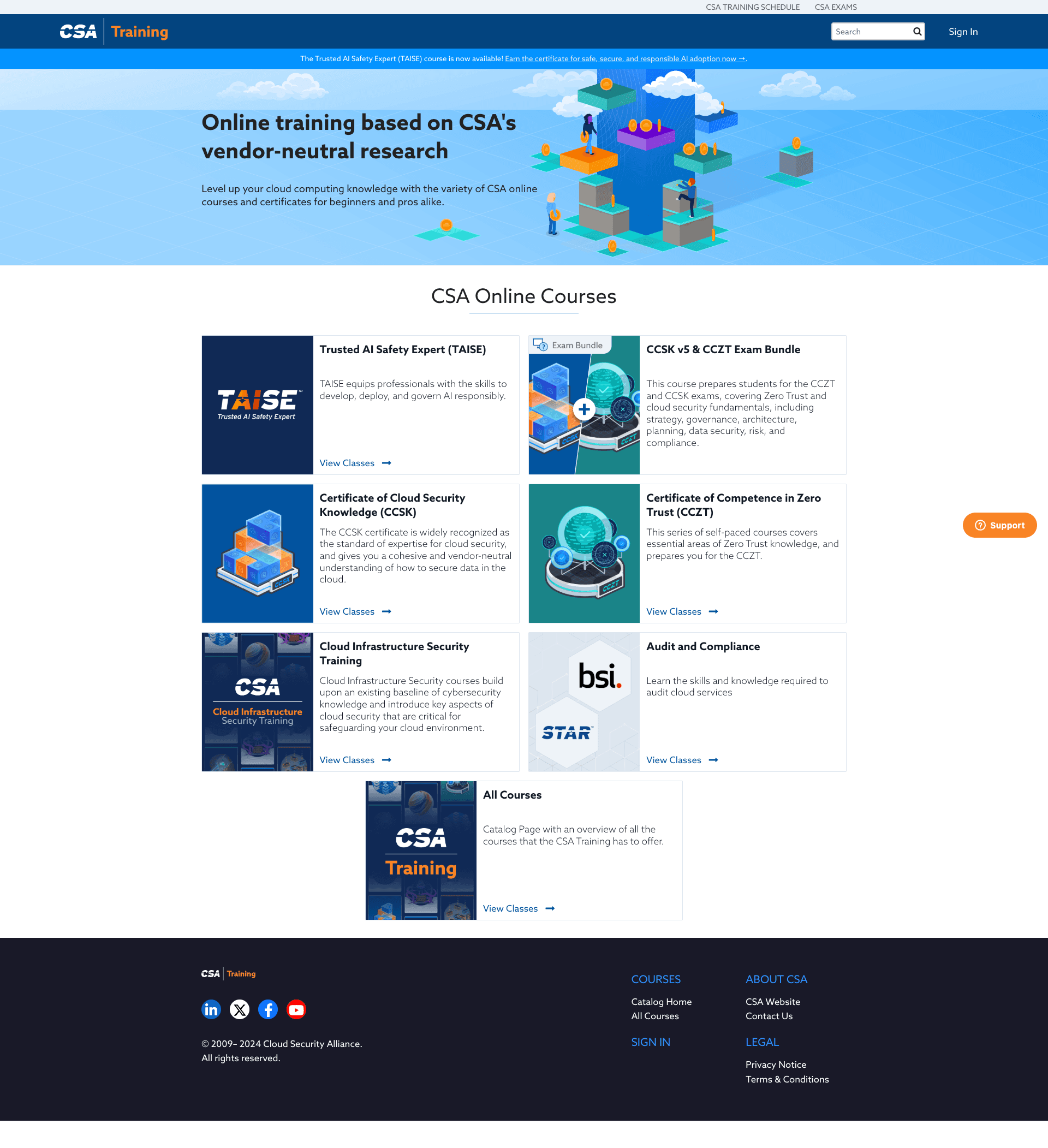 Knowledge Center landing redesigned view
